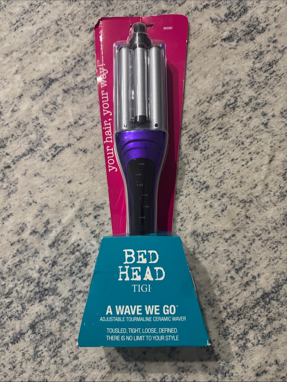 Bed Head Purple and Silver Adjustable Tourmaline Ceramic Waver